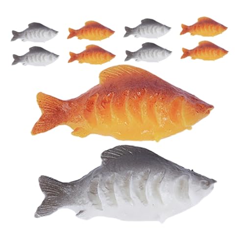 CHICAMPERA 10 Stück Mini Koi Fisch Modell Realistische Künstliche Fische für DIY Puppenhaus und Dekoration Weiß Orange Rot für Kreatives Basteln und Vielseitige Dekoration CHICAMPERA 10 Stück Mini Koi Fisch Modell Realistische Künstliche Fische für DIY Puppenhaus und Dekoration Weiß Orange Rot für Kreatives Basteln und Vielseitige Dekoration von CHICAMPERA