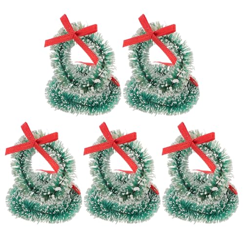 CHICAMPERA 10 Stück Mini Weihnachtskränze aus Jute Seide Kleine Kränze für Bastelarbeiten und Dekoration Miniaturornamente für Kleine Bäume und Winterfestlichkeiten CHICAMPERA 10 Stück Mini Weihnachtskränze aus Jute Seide Kleine Kränze für Bastelarbeiten und Dekoration Miniaturornamente für Kleine Bäume und Winterfestlichkeiten von CHICAMPERA