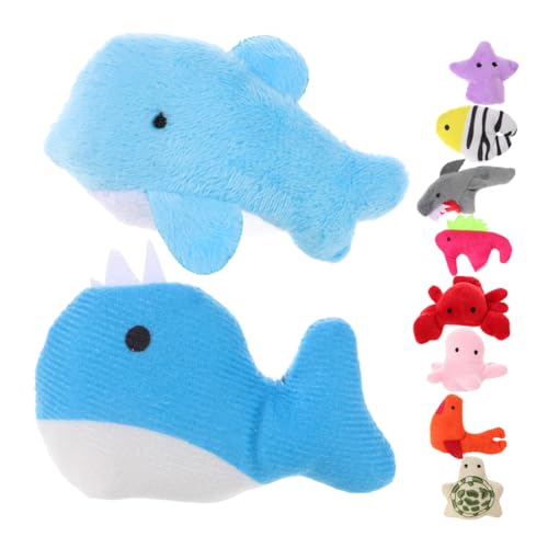 CHICAMPERA 10 Stück Plüsch Fingerpuppen Tiere Tier Fingerpuppe Eltern Kind Kleinkind Fingerpuppen Kinderspielzeug Entzückende Fingerpuppen Fingerspielzeug Pp Baumwolle von CHICAMPERA