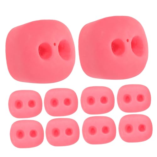 CHICAMPERA 10 Stück Puppenschweinehörer -Zubehör Miniatursachen Simulationstierpuppe Puppenzubehör kniffliges Minispielzeug für Mädchen Plastik Rosy CHICAMPERA 10 Stück Puppenschweinehörer -Zubehör Miniatursachen Simulationstierpuppe Puppenzubehör kniffliges Minispielzeug für Mädchen Plastik Rosy von CHICAMPERA