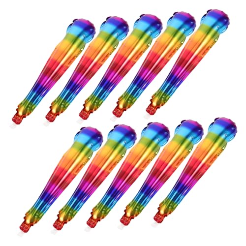 CHICAMPERA 10 Stück Regenbogen-Ballonstab cheerleading zubehör Cheer Sticks Cheer-Stick lange Ballonstäbchen Aufblasbare Cheerleader-Stöcke großer Ballonstab Boom-Sticks Aluminiumfolie CHICAMPERA 10 Stück Regenbogen-Ballonstab cheerleading zubehör Cheer Sticks Cheer-Stick lange Ballonstäbchen Aufblasbare Cheerleader-Stöcke großer Ballonstab Boom-Sticks Aluminiumfolie von CHICAMPERA