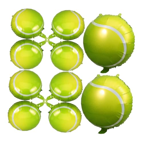 CHICAMPERA 10 Stück Teiliges Tennisball Folienballons Aufblasbare Tennis Party Dekoration Lebendige Sport Party Luftballons für Geburtstagsfeiern und Sportliche Events Einfach Aufzuhängen CHICAMPERA 10 Stück Teiliges Tennisball Folienballons Aufblasbare Tennis Party Dekoration Lebendige Sport Party Luftballons für Geburtstagsfeiern und Sportliche Events Einfach Aufzuhängen von CHICAMPERA