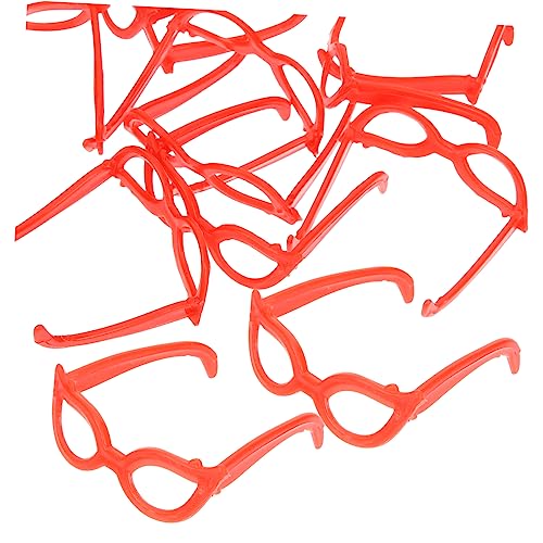 CHICAMPERA 100 Stück Mini-Brillenspielzeug Zubehör Puppe Sonnenbrillen schnapsgläser Miniaturrunde Brillen Miniaturbrille Brille Bastelbrille Plastik rot CHICAMPERA 100 Stück Mini-Brillenspielzeug Zubehör Puppe Sonnenbrillen schnapsgläser Miniaturrunde Brillen Miniaturbrille Brille Bastelbrille Plastik rot von CHICAMPERA