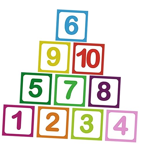 CHICAMPERA 10Blätter Abnehmbare Cartoon Bodenaufkleber Selbstklebende Spielaufkleber für Kinderzimmer rutschfeste Dekoration für Sicheres und Lernen von CHICAMPERA