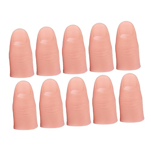 CHICAMPERA 10Stücke Daumenabdeckung Realistische Finger Cover für Lustige Spiele aus Hochwertigem Langlebigem Material für Kreative Anwendungen CHICAMPERA 10Stücke Daumenabdeckung Realistische Finger Cover für Lustige Spiele aus Hochwertigem Langlebigem Material für Kreative Anwendungen von CHICAMPERA