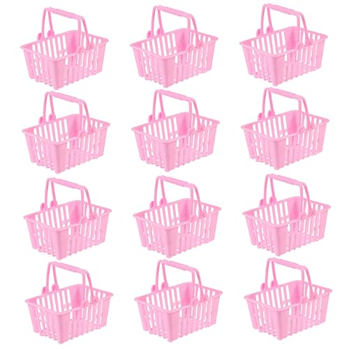 CHICAMPERA 12 Stück Einkaufskorb- Kinderspielzeug Kleinkind Party Mini Massenspielzeug Für -nahrungsmittelkorb Körbe Korb Für Kleine Körbchen Plastik Rosa CHICAMPERA 12 Stück Einkaufskorb- Kinderspielzeug Kleinkind Party Mini Massenspielzeug Für -nahrungsmittelkorb Körbe Korb Für Kleine Körbchen Plastik Rosa von CHICAMPERA