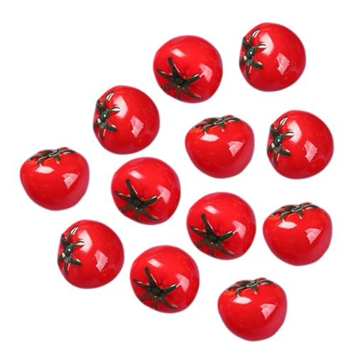 CHICAMPERA 12stücke Mini Künstliche Tomaten Simulation Obst Modell Für Puppenhaus Foto Requisiten Küche Display von CHICAMPERA
