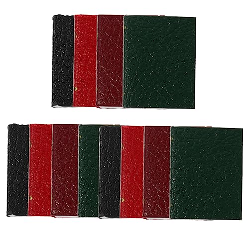 CHICAMPERA 12 Stück Miniatur Bücher Set Teilig für Puppenhäuser Farbenfrohe Deko Accessoires für Miniatur Szenen für DIY Mikro Landschaften und Puppenhaus Dekoration von CHICAMPERA