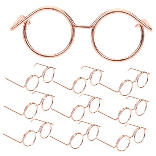 CHICAMPERA 12 Stück Teiliges Mini Puppenbrillen aus Metall Stabile Randlose Rahmen ohne Gläser Modisches Accessoire für Puppenkleidung für DIY und Rollenspiele Klein und Leicht Anzuziehen CHICAMPERA 12 Stück Teiliges Mini Puppenbrillen aus Metall Stabile Randlose Rahmen ohne Gläser Modisches Accessoire für Puppenkleidung für DIY und Rollenspiele Klein und Leicht Anzuziehen von CHICAMPERA