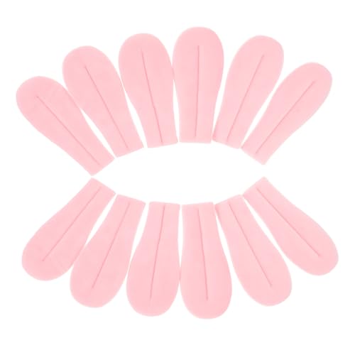 CHICAMPERA 12 Stück Zungenzubehör aus Plüsch falsche Zunge Stoff Rosa von CHICAMPERA
