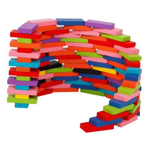 CHICAMPERA 120 Stück Bunte Holz Domino Steine für Teiliges für Kreatives und Frühkindliche Bildung für Mathematische Lernspiele und Motorische Fähigkeiten CHICAMPERA 120 Stück Bunte Holz Domino Steine für Teiliges für Kreatives und Frühkindliche Bildung für Mathematische Lernspiele und Motorische Fähigkeiten von CHICAMPERA