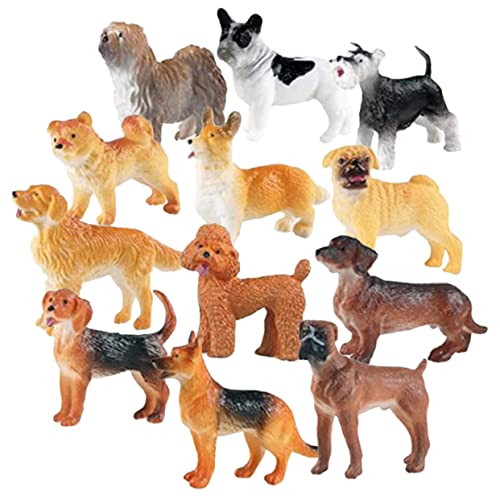 CHICAMPERA 12Stücke Teiliges Realistische Hundefiguren aus Hochwertigem Polyresin Lebensechte Hundemodelle Fantasie von Kindern Dekorative Puppen für Sammler CHICAMPERA 12Stücke Teiliges Realistische Hundefiguren aus Hochwertigem Polyresin Lebensechte Hundemodelle Fantasie von Kindern Dekorative Puppen für Sammler von CHICAMPERA