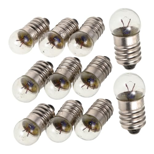 CHICAMPERA 12pcs Miniatur Elektrische Lampen Mini -glühbirnen Taschenlampe Ersatzlampe Mini -schraubbasis -glühbirnen Miniatur -taschenlampenlampen Für Elektrische Experimente von CHICAMPERA