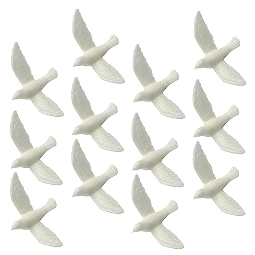 CHICAMPERA 15stücke Teiliges Miniatur Tauben Modelle Für Puppenhäuser Realistische Vogelornamente Für Projekte Und Landschaftsdekorationen von CHICAMPERA