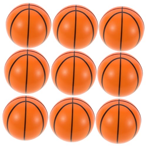 CHICAMPERA 15 Stück PU Basketball Stressbälle für Mini Entspannungsbälle für Jungen und Mädchen für Partys und Freizeitgestaltung Sicher und Langlebig von CHICAMPERA