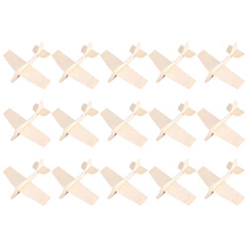 CHICAMPERA 15 Stück Teiliges Holzflugzeug Bausatz Unvollendete DIY Malmodelle für Bastelgeschenke zur Geburtstagsparty CHICAMPERA 15 Stück Teiliges Holzflugzeug Bausatz Unvollendete DIY Malmodelle für Bastelgeschenke zur Geburtstagsparty von CHICAMPERA