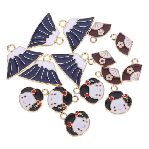 CHICAMPERA 15pcs Japanische DIY -legierung Charme Lüftergeformte Mount Fuji Anhänger Handgefertigtes Schmuck Making Kit Ideal Für Fußketten Halsketten Armbänder Ohrringe Ohrringe CHICAMPERA 15pcs Japanische DIY -legierung Charme Lüftergeformte Mount Fuji Anhänger Handgefertigtes Schmuck Making Kit Ideal Für Fußketten Halsketten Armbänder Ohrringe Ohrringe von CHICAMPERA