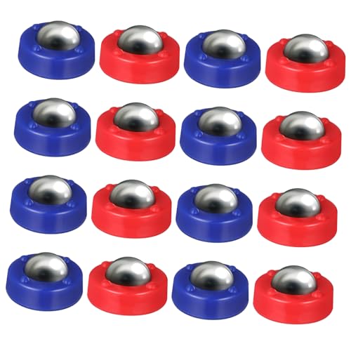 CHICAMPERA 16stücke Teiliges Tischcurling Für Junge Mädchen Shuffleboard Mit Rollenden Pucks Rote Und Blaue Spielsteine Für Partys Und Familienspaß von CHICAMPERA