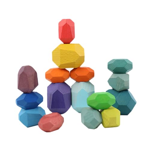 CHICAMPERA 16Stücke Teiliges Stapelspielzeug aus Hochwertigem Holz Kreative Balanciersteine für Pädagogisches Formkognition für Kleinkinder CHICAMPERA 16Stücke Teiliges Stapelspielzeug aus Hochwertigem Holz Kreative Balanciersteine für Pädagogisches Formkognition für Kleinkinder von CHICAMPERA