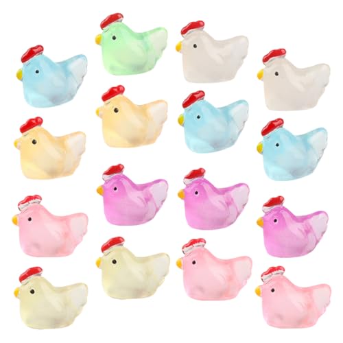 CHICAMPERA 18 Stück Leuchtende Hühner Figuren Resin Dekoration für Tisch und Garten Niedliche DIY Landschaftsornamente für Home Party Deko CHICAMPERA 18 Stück Leuchtende Hühner Figuren Resin Dekoration für Tisch und Garten Niedliche DIY Landschaftsornamente für Home Party Deko von CHICAMPERA