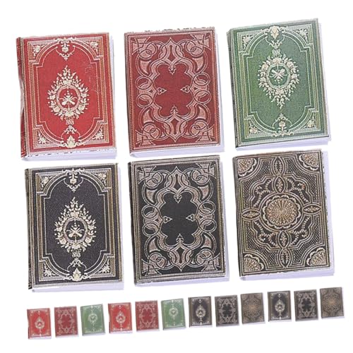 CHICAMPERA 18 Stück Mini-Buch Klein Miniatur-puppenhausbuch Für Mädchen Mini-bücher Unordentliches Minis -Buch Puppenhaus Bücher Mini -Buch Zubehör Für Puppenhäuser Papier von CHICAMPERA