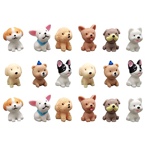 CHICAMPERA 18 Stück Teiliges Miniatur Welpen Figuren Realistische Deko Tiere aus Resin für Fotografie Garten und Partys als Geeignet CHICAMPERA 18 Stück Teiliges Miniatur Welpen Figuren Realistische Deko Tiere aus Resin für Fotografie Garten und Partys als Geeignet von CHICAMPERA