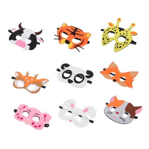 CHICAMPERA 18Stücke Tiermasken für Teiliges Filz Tiermasken Kostüm für Halloween Fasching Karneval mit Lustigen Designs Wie Kuh Schwein Fuchs und Mehr CHICAMPERA 18Stücke Tiermasken für Teiliges Filz Tiermasken Kostüm für Halloween Fasching Karneval mit Lustigen Designs Wie Kuh Schwein Fuchs und Mehr von CHICAMPERA