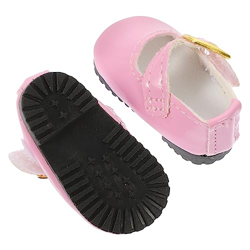 CHICAMPERA Puppenschuhe für Mädchenpuppen Dekorative Lederschuhe Anziehschuhe für Puppen Süßes Design Puppenzubehör für Kreative Spielideen von CHICAMPERA