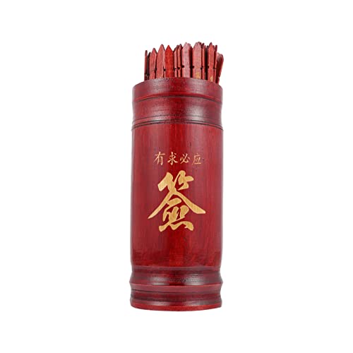 CHICAMPERA 1Satz Chinesisches Wahrsagungs mit Holzstöcken Interaktive Requisite im Buddhistischen Stil für Tempel Zuhause und Schule Tiefrot Einfache Handhabung und Freude CHICAMPERA 1Satz Chinesisches Wahrsagungs mit Holzstöcken Interaktive Requisite im Buddhistischen Stil für Tempel Zuhause und Schule Tiefrot Einfache Handhabung und Freude von CHICAMPERA