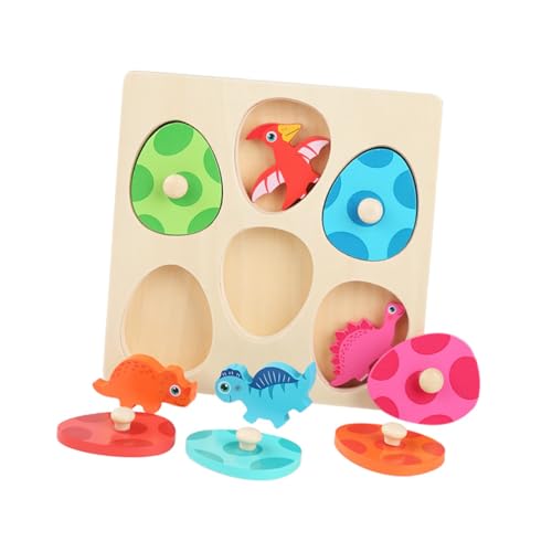 CHICAMPERA 1Satz Dinosaurier Ei Puzzle Pädagogisches Karikatur Puzzlespiel für Langlebig und Sicher Fördert Kreativität und Eltern Junge Mädchen Beziehung für Jungen und Mädchen von CHICAMPERA