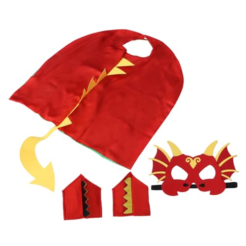 CHICAMPERA 1Satz Dinosaurier Umhang Mit Maske Kreatives Kostüm Für Partys Und Auftritte Teiliges Zubehör Für Performance Requisite Für Fasching Und Halloween CHICAMPERA 1Satz Dinosaurier Umhang Mit Maske Kreatives Kostüm Für Partys Und Auftritte Teiliges Zubehör Für Performance Requisite Für Fasching Und Halloween von CHICAMPERA