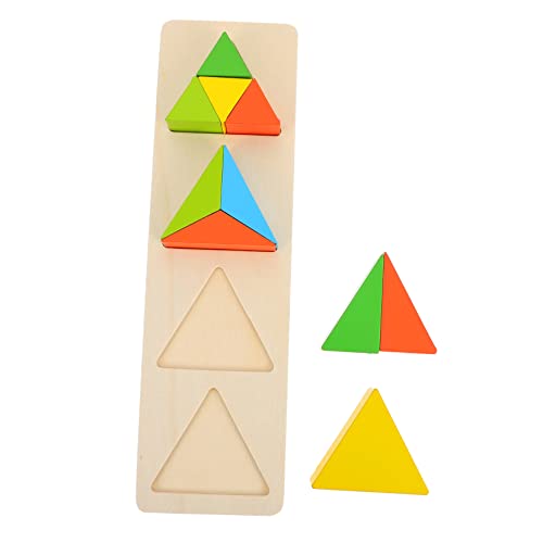 CHICAMPERA Geometrische Holzbausteine Lernspielzeug für Kinder Form- Größenvergleich aus Nachhaltigem Holz für Kleinkinder von CHICAMPERA