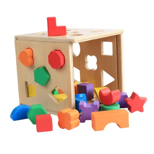 CHICAMPERA 1satz Early Education Geometrisches Formen Sortierspielzeug Für Junge Mädchen Block Matching Spielzeug Kognitiven Fähigkeiten Und Kreativen Entwicklung von CHICAMPERA