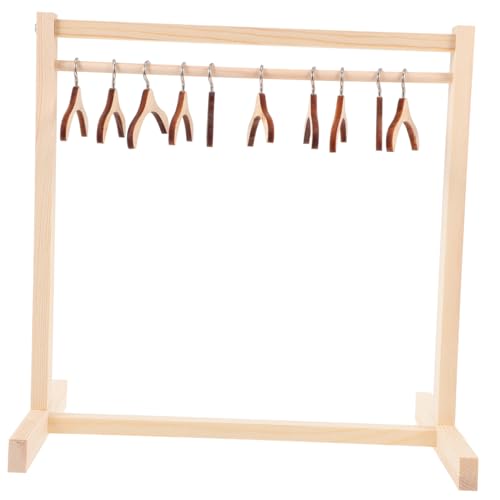 CHICAMPERA 1Satz Holz Puppenkleiderständer mit Kleiderbügel für Puppenhaus zur Aufbewahrung von Puppenkleidung aus Hochwertigem Holz Kleiderbügel Accessoire CHICAMPERA 1Satz Holz Puppenkleiderständer mit Kleiderbügel für Puppenhaus zur Aufbewahrung von Puppenkleidung aus Hochwertigem Holz Kleiderbügel Accessoire von CHICAMPERA