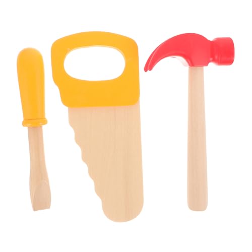 CHICAMPERA 1Satz Holzspielzeug Werkzeugset für Teiliges Set mit Hammer Säge und Schraubendreher aus Strapazierfähigem Holz Kreatives Motorik und Handwerklichen CHICAMPERA 1Satz Holzspielzeug Werkzeugset für Teiliges Set mit Hammer Säge und Schraubendreher aus Strapazierfähigem Holz Kreatives Motorik und Handwerklichen von CHICAMPERA