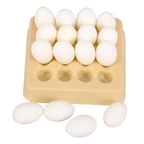 CHICAMPERA 1Satz Kleines Eiertablett für Puppenhaus Mini Eierablage mit Weißen Eiern Dekoratives Zubehör für Miniaturküchen Realistische Puppenhaus Dekoration und Kreative Spielideen CHICAMPERA 1Satz Kleines Eiertablett für Puppenhaus Mini Eierablage mit Weißen Eiern Dekoratives Zubehör für Miniaturküchen Realistische Puppenhaus Dekoration und Kreative Spielideen von CHICAMPERA