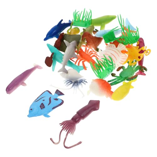 CHICAMPERA 1satz Simulierte Meereslebewesen Modelle Realistische Meeres-tierfiguren Für Junge Mädchen Pädagogisches Spielzeug Für Kreative Lernspiele Teiliges Aus Weichem von CHICAMPERA