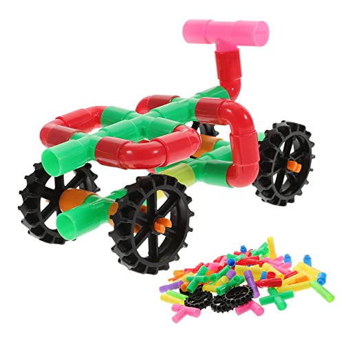 CHICAMPERA 1Satz Lernspielzeug Mit Lustigen Bausteinen Innovatives Rohr Bausystem Für Kleinkinder Kreatives Steckspielzeug Frühkindlichen Entwicklung Und Motorischen von CHICAMPERA