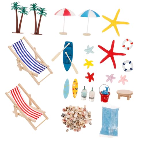 CHICAMPERA 1Satz Strand Thema Ornament mit Strandstuhl für Kreative Mikrolandschaften Teiliges Bastelset für Puppenhäuser und DIY Projekte CHICAMPERA 1Satz Strand Thema Ornament mit Strandstuhl für Kreative Mikrolandschaften Teiliges Bastelset für Puppenhäuser und DIY Projekte von CHICAMPERA