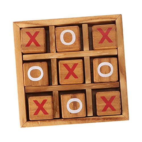 CHICAMPERA 1Satz Toe Holzspielzeug Brettspiel für Erwachsene Fördert Strategisches und Problemlösungsfähigkeiten für Spielabende und Tischdekoration von CHICAMPERA