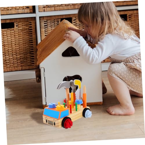 CHICAMPERA 1Satz Werkzeugauto für Holz mit Schraubenzieher und Nuss Frühpädagogisches Kognitionsspielzeug für Kreative für Jungen und Mädchen Ab Jahren CHICAMPERA 1Satz Werkzeugauto für Holz mit Schraubenzieher und Nuss Frühpädagogisches Kognitionsspielzeug für Kreative für Jungen und Mädchen Ab Jahren von CHICAMPERA