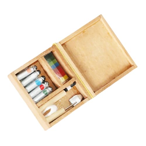 CHICAMPERA 1Stück Holzspielzeug Malbox für Puppenhaus Zubehör Kreatives für Mini Szenen und Bildungszwecke Langlebig und Detailreich Gestaltet CHICAMPERA 1Stück Holzspielzeug Malbox für Puppenhaus Zubehör Kreatives für Mini Szenen und Bildungszwecke Langlebig und Detailreich Gestaltet von CHICAMPERA