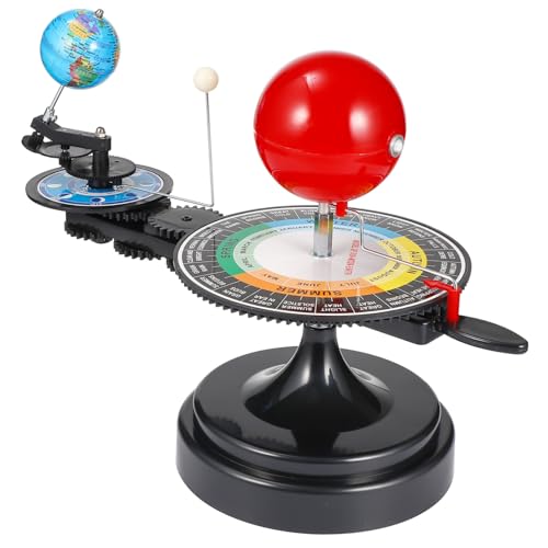 CHICAMPERA 1Stück Modell des Sonnensystems mit Sonne Erde Mond Orbital Planetarium für Demonstration der Erdrotation Jahreszeiten und Mondphasen Lehrreiches von CHICAMPERA