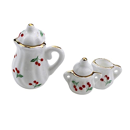 CHICAMPERA 2 Sätze Kirsch Keramik Topf Mini-wasserkocher Kleine Hausmöbel Miniatur-Life-Scene-Accessoire Mini- Mini-teetassen Modell Mini-tassen Kleines Hausmodell CHICAMPERA 2 Sätze Kirsch Keramik Topf Mini-wasserkocher Kleine Hausmöbel Miniatur-Life-Scene-Accessoire Mini- Mini-teetassen Modell Mini-tassen Kleines Hausmodell von CHICAMPERA