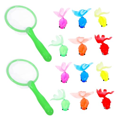 CHICAMPERA 2 Sätze Kreativen TPR Fischernetzen Lustige Deko für Aquarien Bade und Angelausrüstung für Fische Netze Farblich Gemischt Zufällige Farbe Zufällige Farbe CHICAMPERA 2 Sätze Kreativen TPR Fischernetzen Lustige Deko für Aquarien Bade und Angelausrüstung für Fische Netze Farblich Gemischt Zufällige Farbe Zufällige Farbe von CHICAMPERA