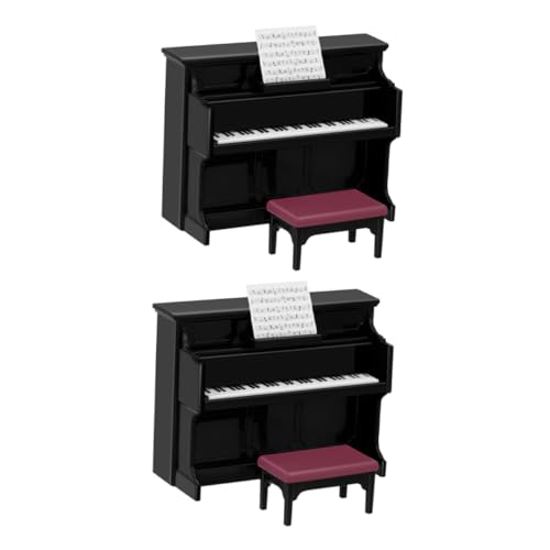 CHICAMPERA 2 Sätze Mini-Klavier Miniatur-Puppenstubenmöbel Miniaturmöbel Puppenhaus-Musikinstrumente Puppenhaus-Miniaturklavier Klavier-Puppenhauszubehör winziges Klavier Plastik Schwarz CHICAMPERA 2 Sätze Mini-Klavier Miniatur-Puppenstubenmöbel Miniaturmöbel Puppenhaus-Musikinstrumente Puppenhaus-Miniaturklavier Klavier-Puppenhauszubehör winziges Klavier Plastik Schwarz von CHICAMPERA
