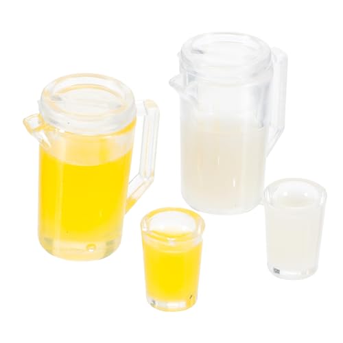 CHICAMPERA 2 Sätze Mini -Milch Orangensaft Set drinnen Mini-Tassen Dekorationen wasserkocher Puppenhaus-Miniaturbecher Miniatur-Saftmodelle Mini Küchendekoration Plastik CHICAMPERA 2 Sätze Mini -Milch Orangensaft Set drinnen Mini-Tassen Dekorationen wasserkocher Puppenhaus-Miniaturbecher Miniatur-Saftmodelle Mini Küchendekoration Plastik von CHICAMPERA
