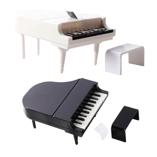 CHICAMPERA 2 Sätze Miniatur Klavier mit Hocker Teiliges Puppenhaus Zubehör für Kreative Dekoration und Realistische Mini Häuser Stabil und Detailgetreu für Puppenhaus Spielräume CHICAMPERA 2 Sätze Miniatur Klavier mit Hocker Teiliges Puppenhaus Zubehör für Kreative Dekoration und Realistische Mini Häuser Stabil und Detailgetreu für Puppenhaus Spielräume von CHICAMPERA