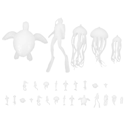CHICAMPERA 2 Sets Mikroskopische Meerestiere Epoxidguss Füllfiguren Miniatur Meerestiere Epoxidguss Zubehör Meerestier Modelle Epoxidguss Ersatzfiguren Weißer Kunststoff CHICAMPERA 2 Sets Mikroskopische Meerestiere Epoxidguss Füllfiguren Miniatur Meerestiere Epoxidguss Zubehör Meerestier Modelle Epoxidguss Ersatzfiguren Weißer Kunststoff von CHICAMPERA
