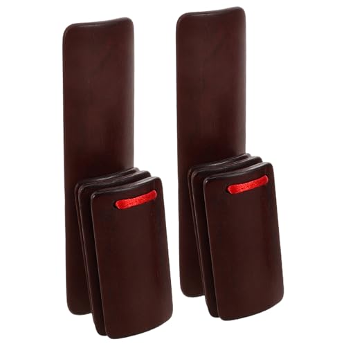 CHICAMPERA 2 Stück Bambus Kastagnetten Für Jungen Musikinstrument Traditionelle Kastagnetten Holz Musikinstrument Musikkastagnetten von CHICAMPERA
